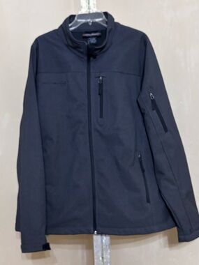 Free Country Men's Softshell Lined Jacket – Dark Gray / Charcoal Sz XX-LARGE